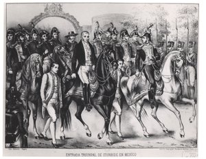 Triomfantelijke Intocht van Augustin de Iturbide door Julio Michaud